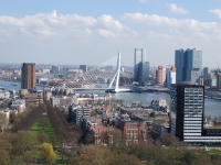 March 2017. Berlin — Rotterdam — Düsseldorf. View of Rotterdam from the Euromast