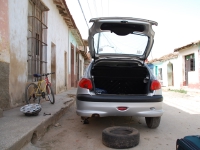 Summer 2008 (Cuba). In Trinidad we had a flat tyre