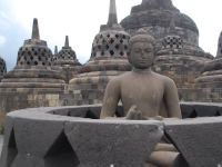 Thailand, Indonesia, Singapore (winter 2010). Buddha at Borobudur