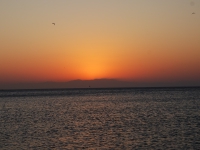 Greece, Rhodes, August-September 2015. Sea view, sunrise