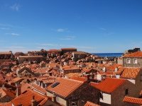 Croatia, Mlini 2017. Panorama of the old town of Dubrovnik