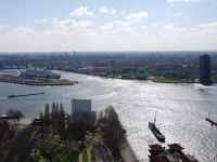 March 2017. Berlin — Rotterdam — Düsseldorf. View of Rotterdam from the Euromast