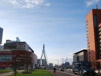 March 2017. Berlin — Rotterdam — Düsseldorf. View of the Erasmus Bridge aka Erasmusbrug