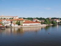 Prague, May 2017. View of the Vltava river