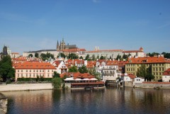 View of the city from the Vltava River