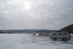 Bukhankas on Baikal ice