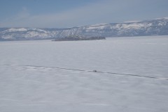 Bukhanka on the icy road