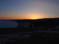 Baikal, Olkhon island, Хужир. March 2018. Sunrise at Cape Burhan