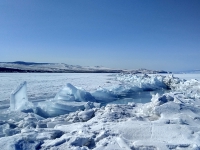 Baikal, Olkhon island, Хужир. March 2018. Ice Ridge