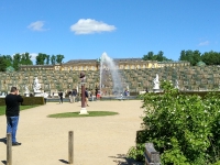 Berlin, Lübbenau, Potsdam. May 2018. View of Sans Souci palace