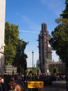 Big Ben in the scaffolding