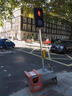Portable traffic light