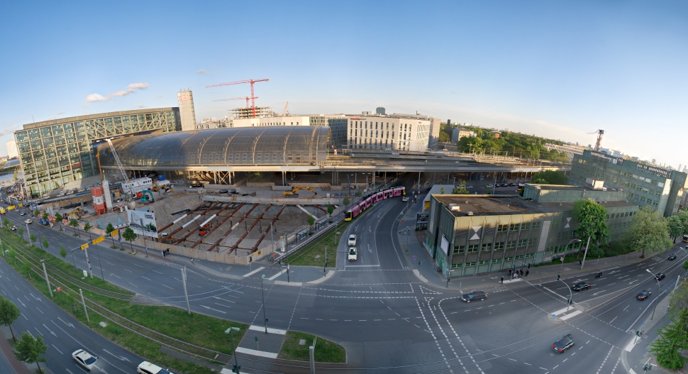 Berlin 2018. View of Hauptbahnhof station
