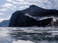 Panoramas. Baikal ice