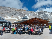 Garmish-Partenkirchen, Mittenwald, Innsbruck. May-June 2022 2022. Glacier near Zugspitze