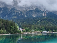 Garmish-Partenkirchen, Mittenwald, Innsbruck. May-June 2022 2022. Eibsee lake