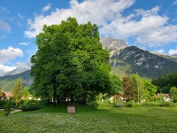 Garmish-Partenkirchen, Mittenwald, Innsbruck. May-June 2022 2022. Park in Mittenwald