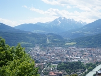 Garmish-Partenkirchen, Mittenwald, Innsbruck. May-June 2022 2022. Innsbruck view