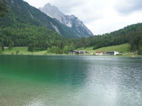 Garmish-Partenkirchen, Mittenwald, Innsbruck. May-June 2022 2022. Lautersee lake