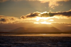 One more sunrise near lake Mývatn