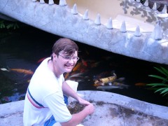 Me and colourful fish
