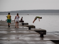 Summer 2008 (Cuba). And this is the usual local flying kids