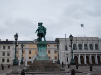 Новый год 2008 (Норвегия, Швеция, Дания). Памятник королю Густаву II Адольфу, основателю Гётеборга