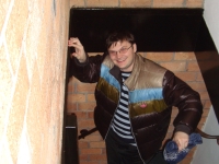 Новый Год 2009 (Амстердам). Я на крутой лестнице