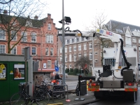 Новый Год 2009 (Амстердам). Эвакуация неправильно припаркованных велосипедов