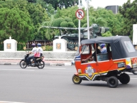 Thailand, Indonesia, Singapore (winter 2010). Tuk-tuk in Jakarta