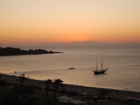 Греция, Родос, август-сентябрь 2015. Вид на море, восход солнца