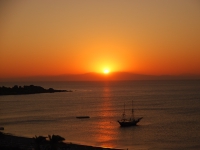 Греция, Родос, август-сентябрь 2015. Вид на море, восход солнца