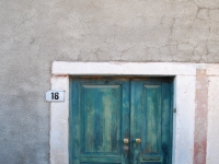 Croatia, Mlini 2017. Green door