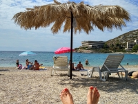 Croatia, Mlini 2017. Beach at Kupari