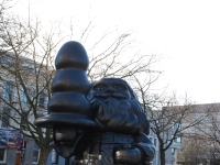 March 2017. Berlin — Rotterdam — Düsseldorf. Santa Claus in Rotterdam