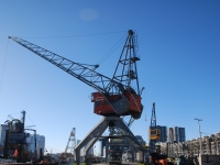 March 2017. Berlin — Rotterdam — Düsseldorf. Crane