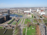 March 2017. Berlin — Rotterdam — Düsseldorf. View of Rotterdam from the Euromast