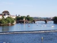 Prague, May 2017. View of the Vltava river