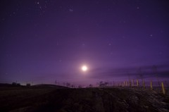 Ночное небо и луна