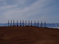 Baikal, Olkhon island, Хужир. March 2018. Cape Burhan, Shaman Rock