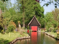 Berlin, Lübbenau, Potsdam. May 2018. Fire station in Lede