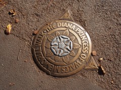 Fountain marker for Princess Diana fountain