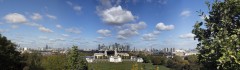 Панорама Лондона из Гринвичской обсерватории