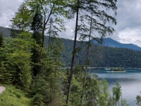 Garmish-Partenkirchen, Mittenwald, Innsbruck. May-June 2022 2022. Eibsee lake