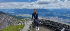 Ольчик на вершине Top Of Innsbruck