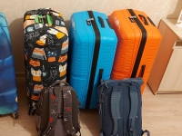 Moscow-Berlin 2021. All our stuff when we were in transit