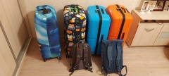 All our stuff when we were in transit