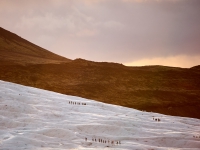 Iceland 2023. Tourists on the glacier in the Vatnajökull Natioanl Park